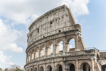 Fototapeta na wymiar Arcade of the Roman Colosseum.Italy