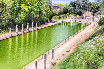 Fototapeta premium The Ancient Pool called Canopus in Villa Adriana