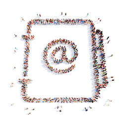 people in the form of a folder.