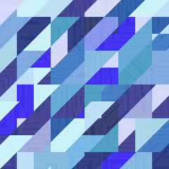 Abstract geometric vector blue background.