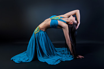 Arabic female belly dancer