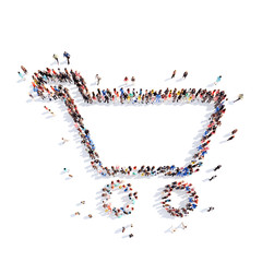 people in the form of a basket.