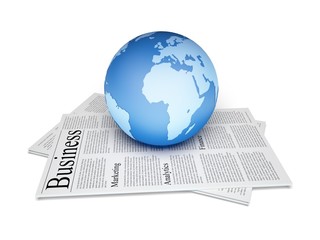 Internet. 3D. Global Business Media