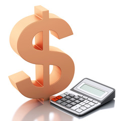 3d Financial business concept