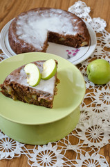 apple pie with cinnamon