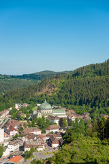Blick vom Weißenstein mit Kloster und Dom Sankt Blasius, Sankt