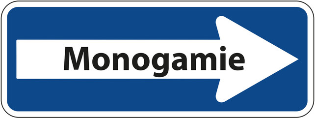 Einbahnstraße - Schild