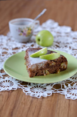 apple pie with cinnamon