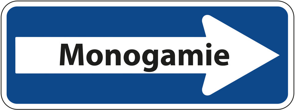 Einbahnstra&szlig;e - Schild
