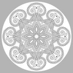 coloring book page for adults - zendala