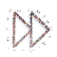 people in the form of an icon playback.