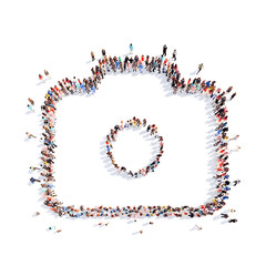 people in the form of a camera.