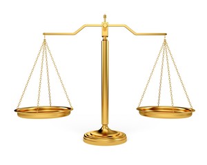 Scales of Justice. 3D. Scales of Justice