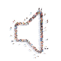 people in the form of sound icon.