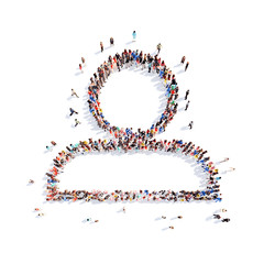 people in the form of a man.