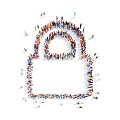 people in the form of lock.