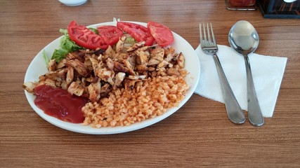 Turkish chicken kebab