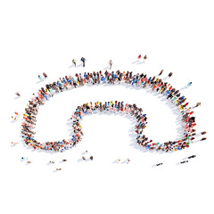 people in the form of a handset.