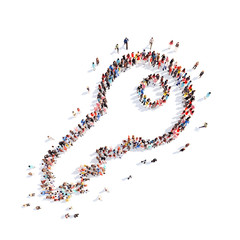 people in the form of a key.