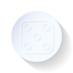 Dice thin lines icon