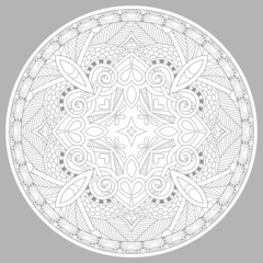 coloring book page for adults - zendala