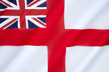 Fototapeta premium British White Ensign
