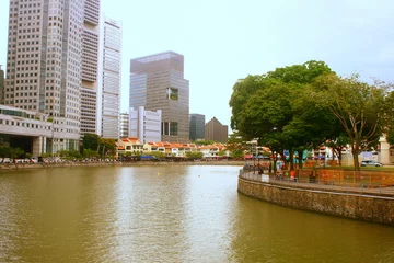 Foto op Canvas Singapore 50 national day series, SG 50, Singapore River color © teoyeekhai