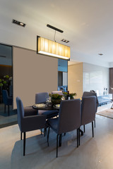 modern dining room