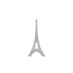 Silhouette icon Eiffel Tower (France).