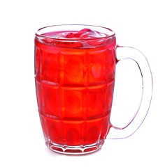 Sweet Red Mug isolated on withe background
