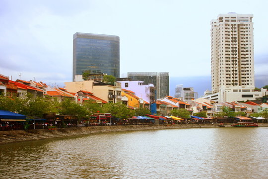 Singapore River Bank, Shop House And Restaurant