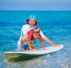 Boy with surf