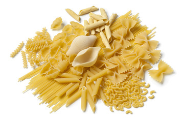 Variety of Italian pasta