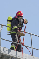 strażak na wieży