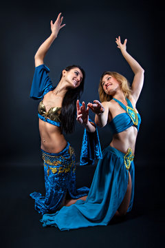 Two magnificent female dancers