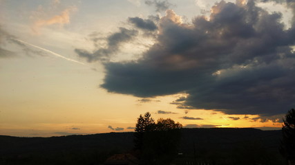 Sunset on the horizon