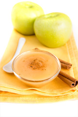 Apple sauce with cinnamon
