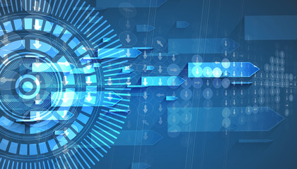 New future technology concept abstract background