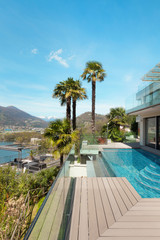 architecture, white house, outdoor, pool