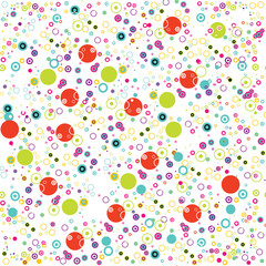 Bubbles Circles Seamless Pattern