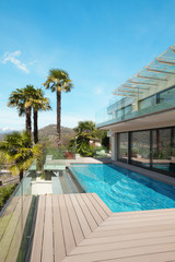 architecture, white house, outdoor, pool