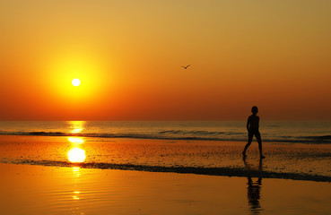 Fototapeta na wymiar Summer background . Corbu Beach in Romania