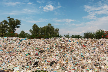 Mülldeponie in der Natur
