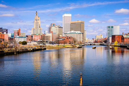 Providence, Rhode Island River Skyline