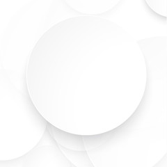 Vector Paper circle with drop shadows.