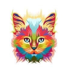 persian cat vector