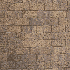Texture of Old Brick Wall. Vector Trace, EPS8.
