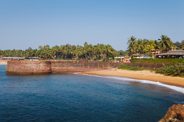 Goa coast. Candolim. India