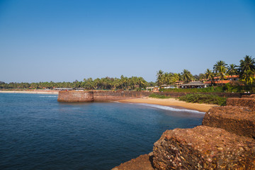 Goa coast. Candolim. India
