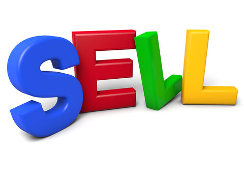 Sell - Sell in colorful letters
